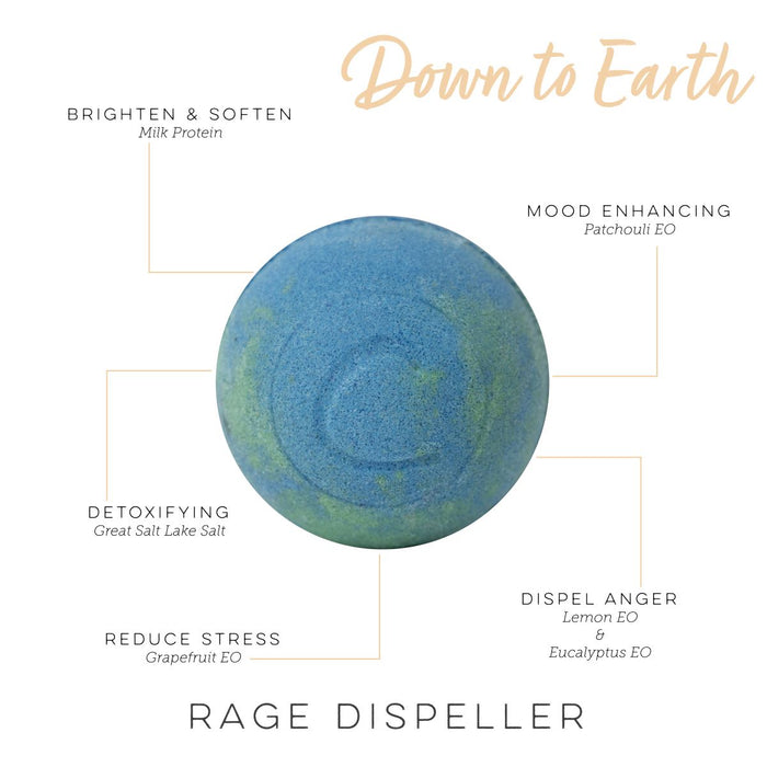 Down to Earth Therapy Bath Bomb (Grounding Milk Bath)