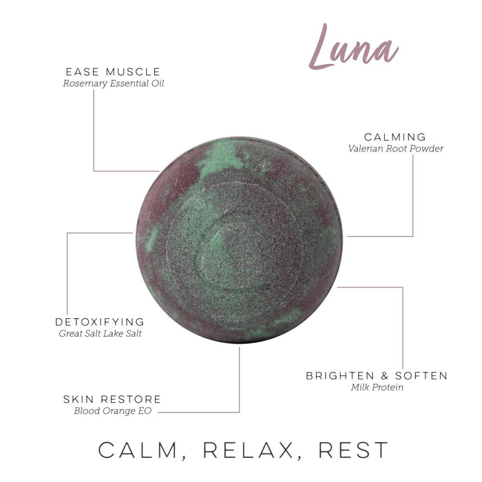 Luna Therapy Bath Bomb (Sedating Milk Bath)